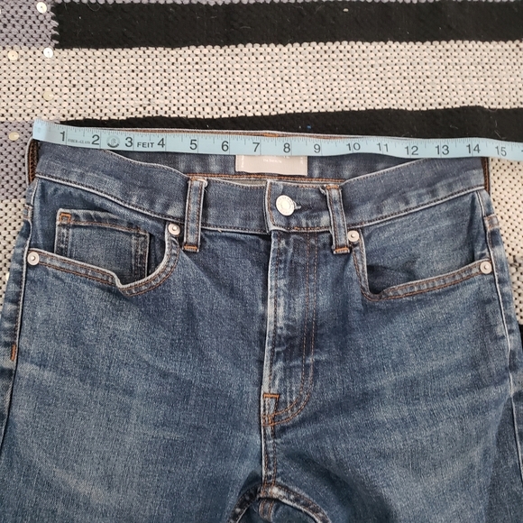EVERLANE indigo distress the skinny fit  denim Jeans 28 - Picture 10 of 11